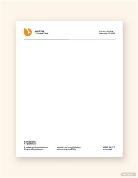 ngo letterhead|Ngo Letterhead Template in Pages, Word, Illustrator, Publisher.